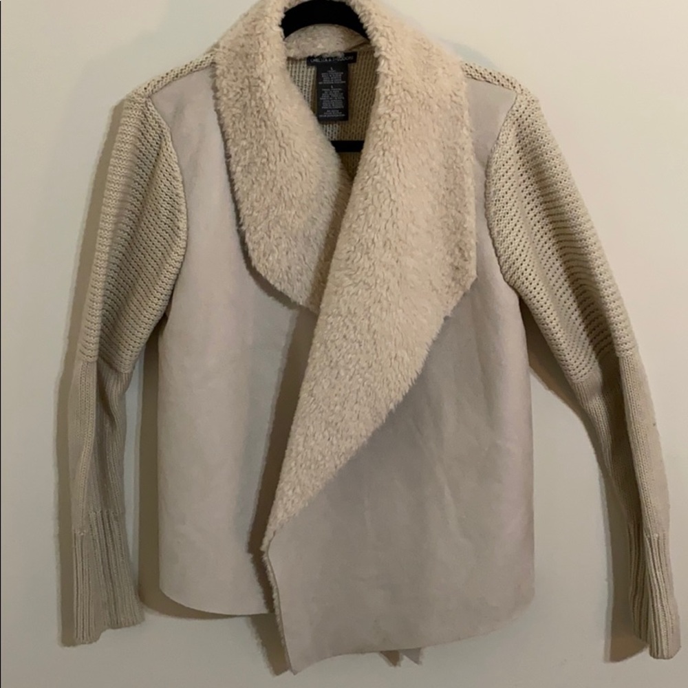 Beautiful Cream Faux Suede Jacket
